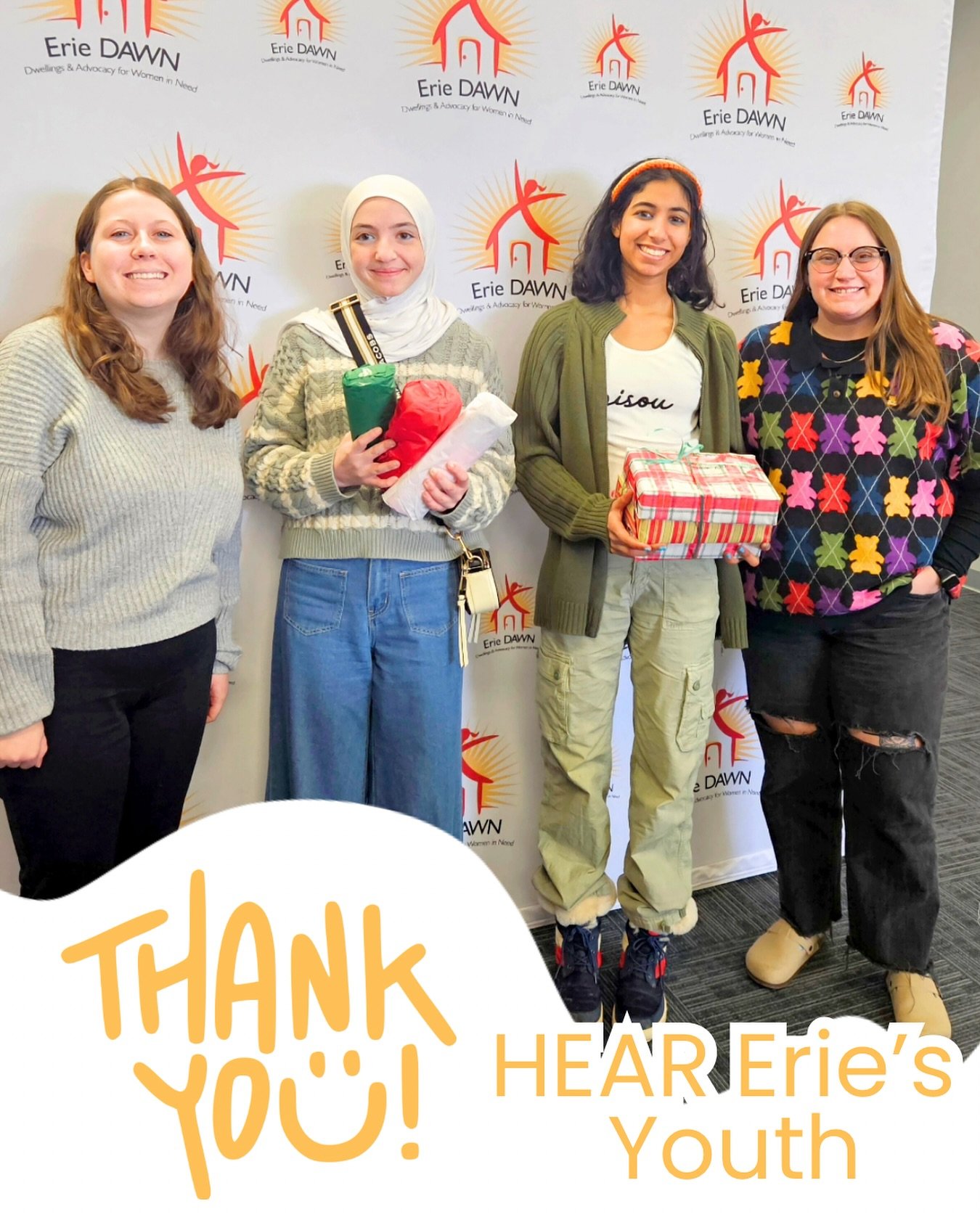 Special THANK YOU to HEAR Erie&rsquo;s Youth for their thoughtful donation of women&rsquo;s hygiene products! 🧴🧼🫧🛁

We are continually humbled by the way our community steps up for our participants! 🥰

THANK YOU HEAR ERIE&rsquo;S YOUTH! 💕😄

#e