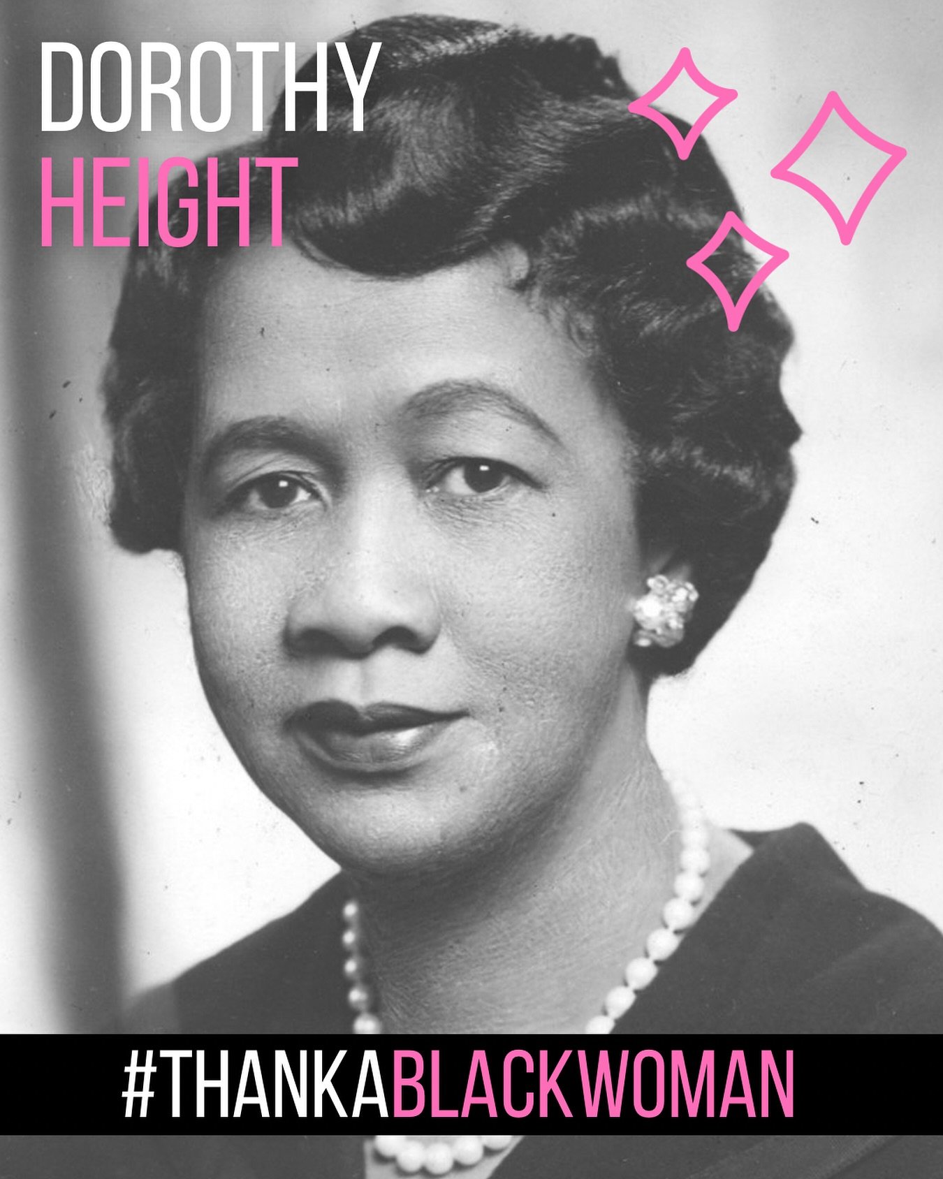 #thankablackwoman 💕

Meet Dorothy Height 👒

🏠 Dorothy was a key figure during the Civil Rights movement, advocating for fair housing legislation and addressing housing discrimination 

🫱🏾&zwj;🫲🏻Dorothy was an advocate for equal rights for wome