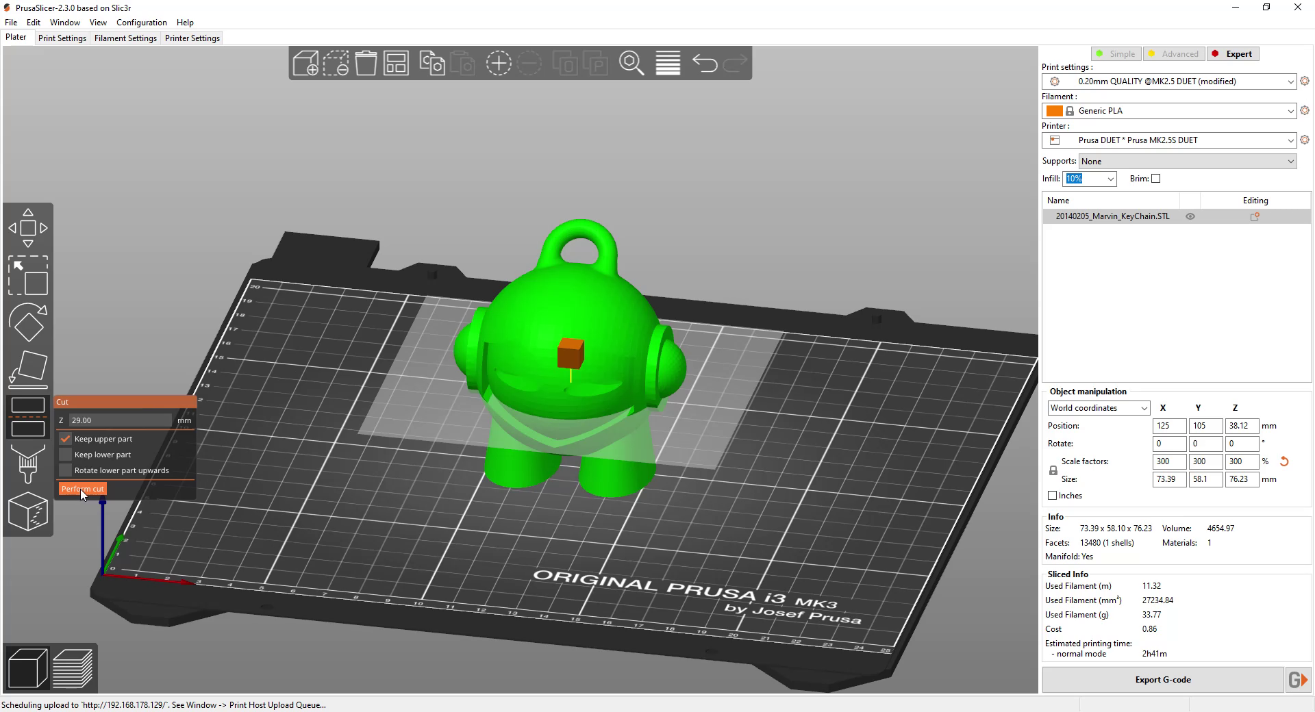 Use 2nd extruder only for a print not working – PrusaSlicer