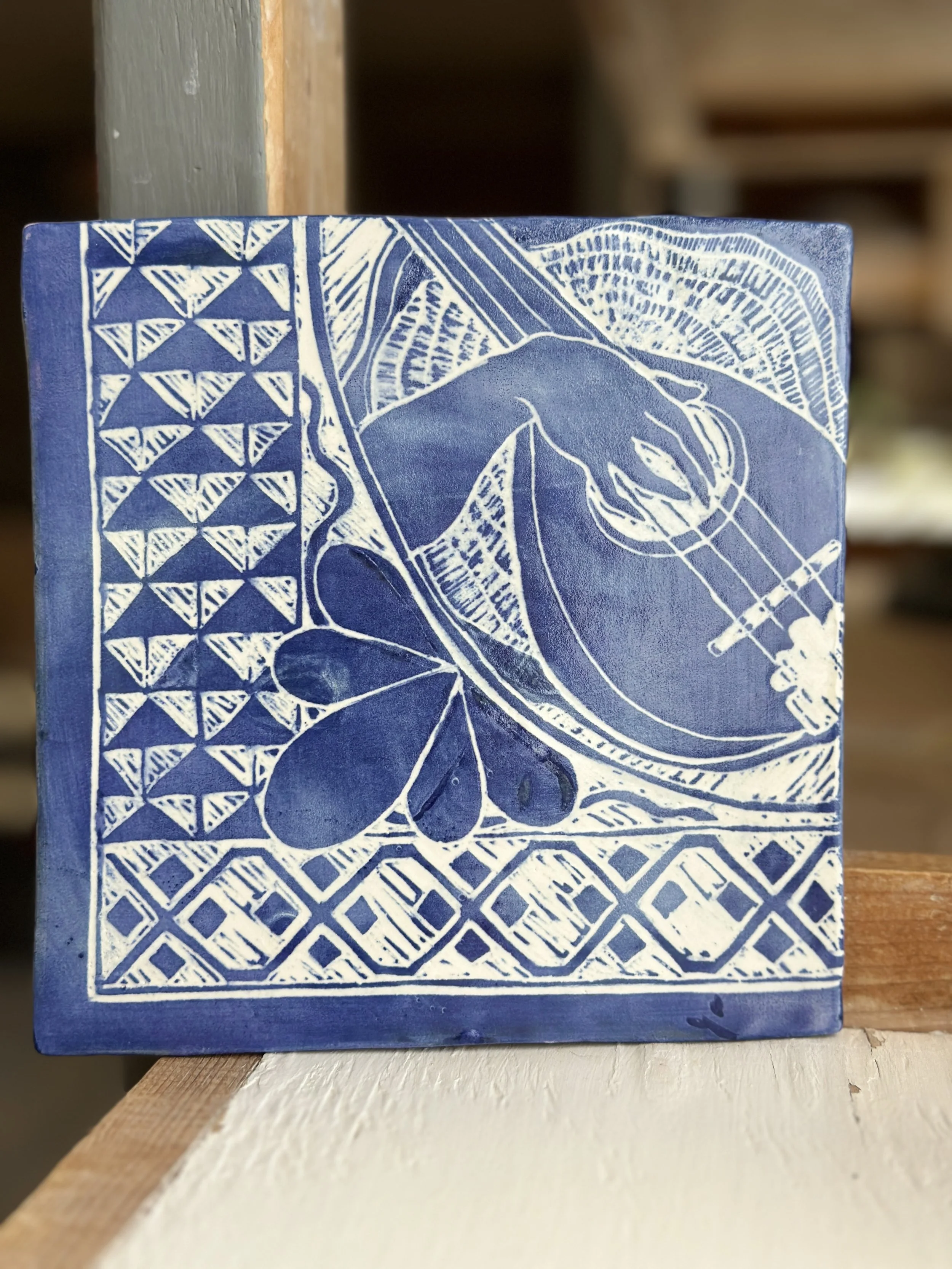 Ceramic Wall Tile: Mandolin