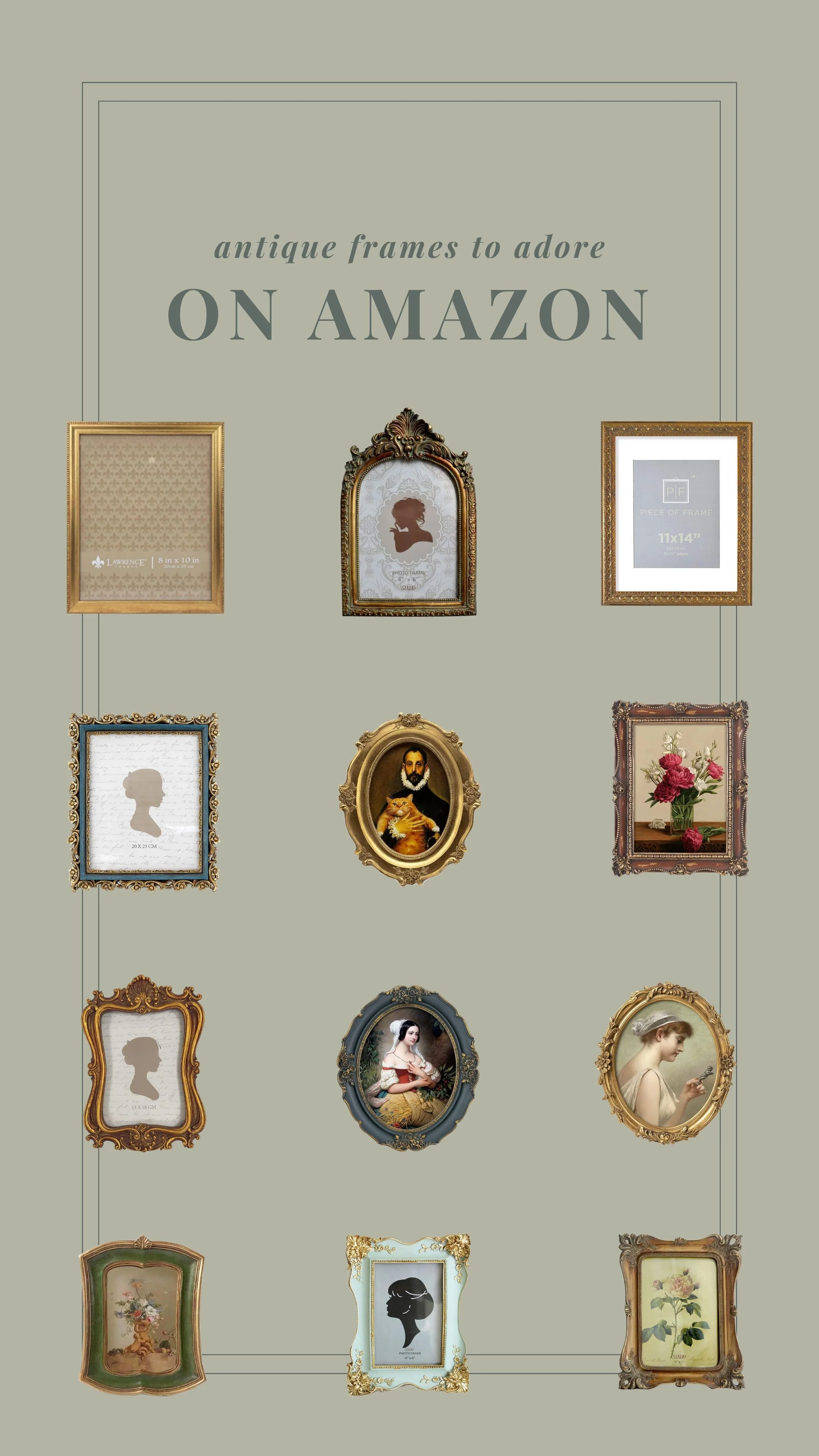 Antique Frames to Adore on Amazon (part 1)