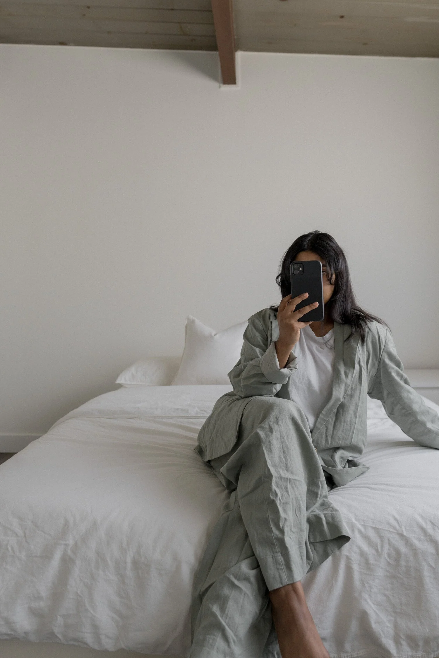 Cozy at Home with This Matching Linen Set