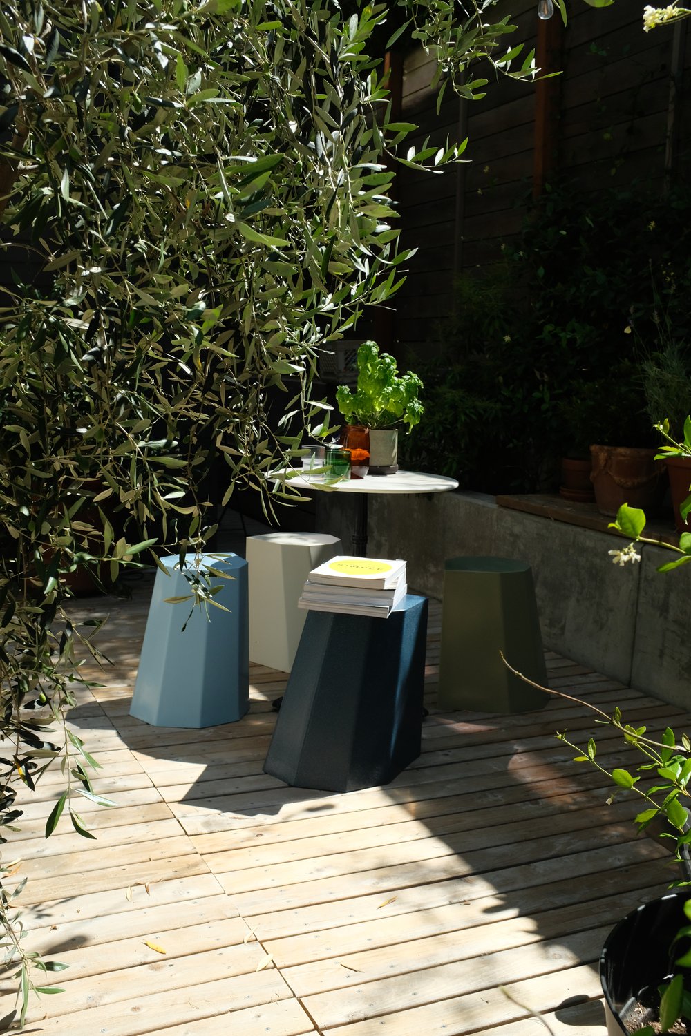 Martino Gamper - Arnold Circus Stool - Baby Blue — RIVER CABAAN Martino Gamper - Arnold Circus Stool - Baby Blue — RIVER CABAAN