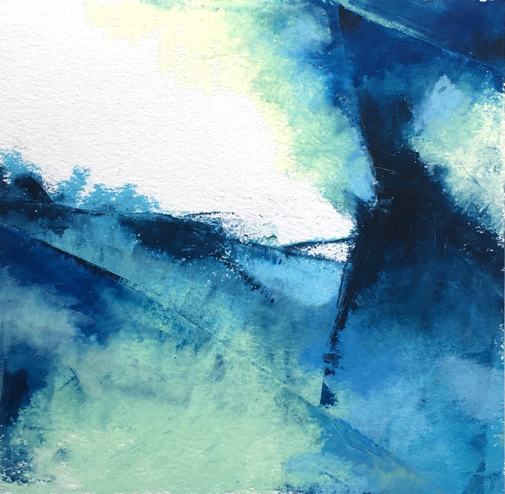 Diving, 2021, 7"x7" SOLD