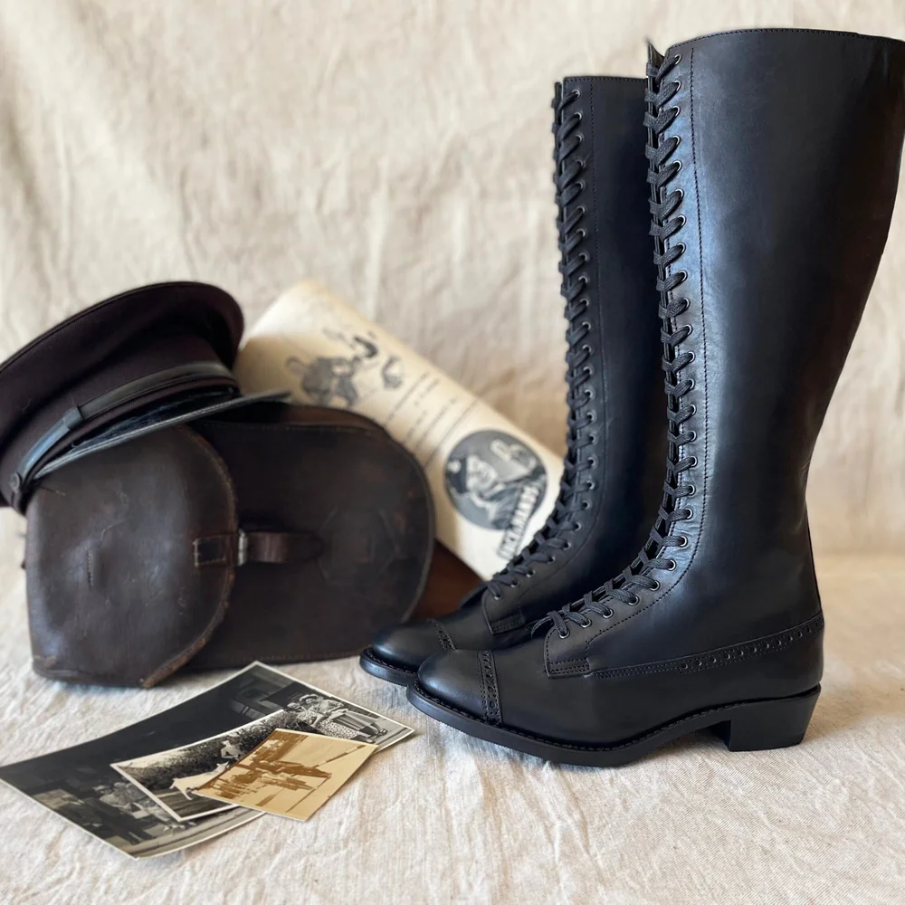 CUSTOM ORDER 1930s Tall Ladies Lace up —