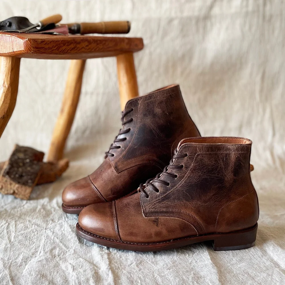 Eytsy Construction boot Irregular Toe Victorian Work Boots - Etsy Israel main image 4