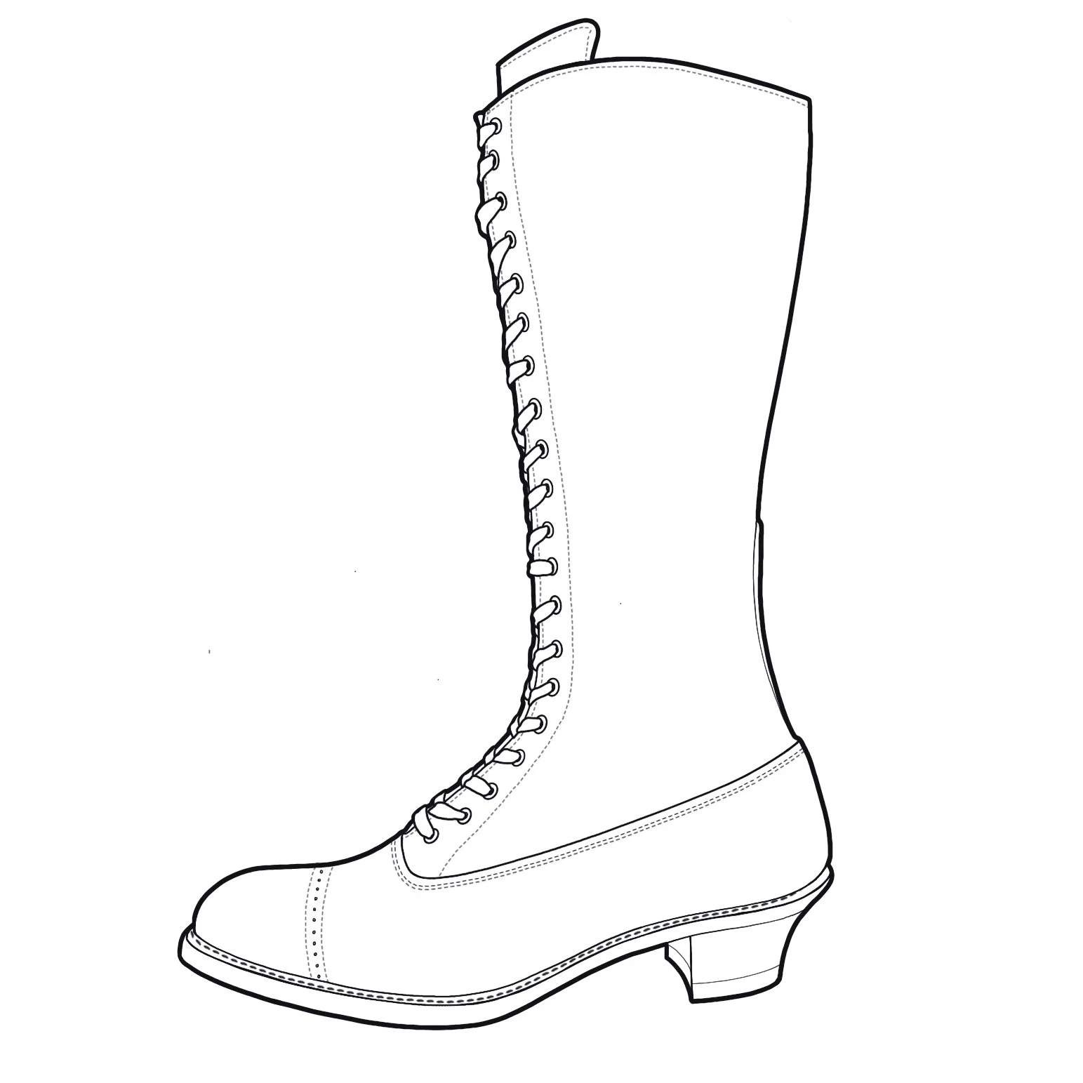 CUSTOM ORDER Ladies Edwardian Cycling Lace up Boots