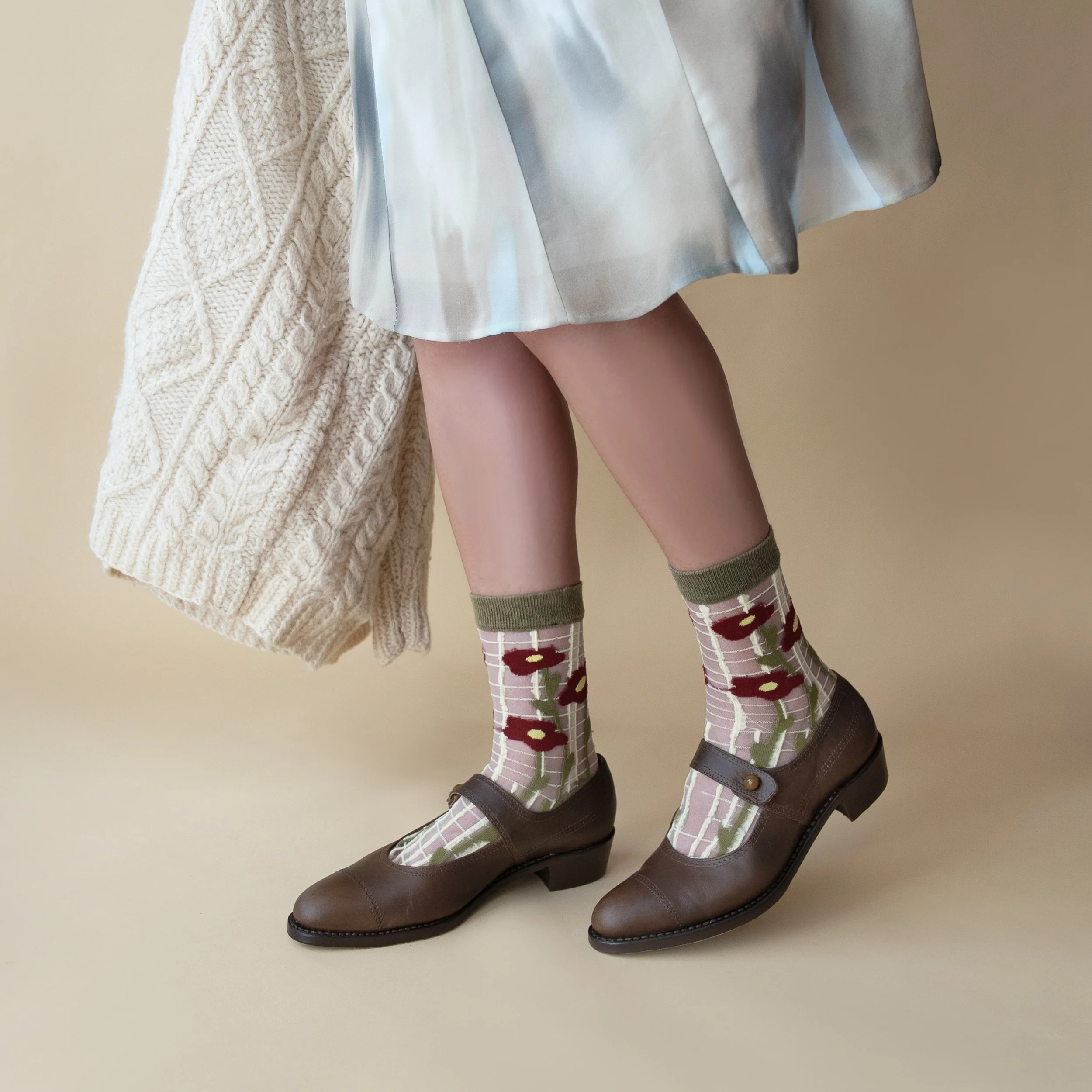 1920s Mary Janes in Mid Brown