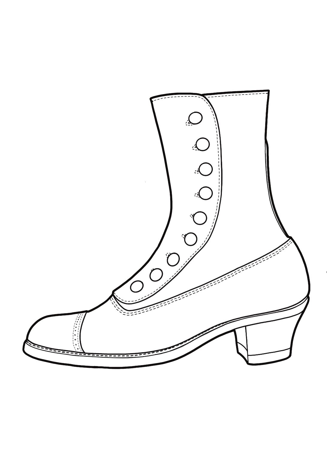 CUSTOM ORDER Victorian Ladies Button Boots