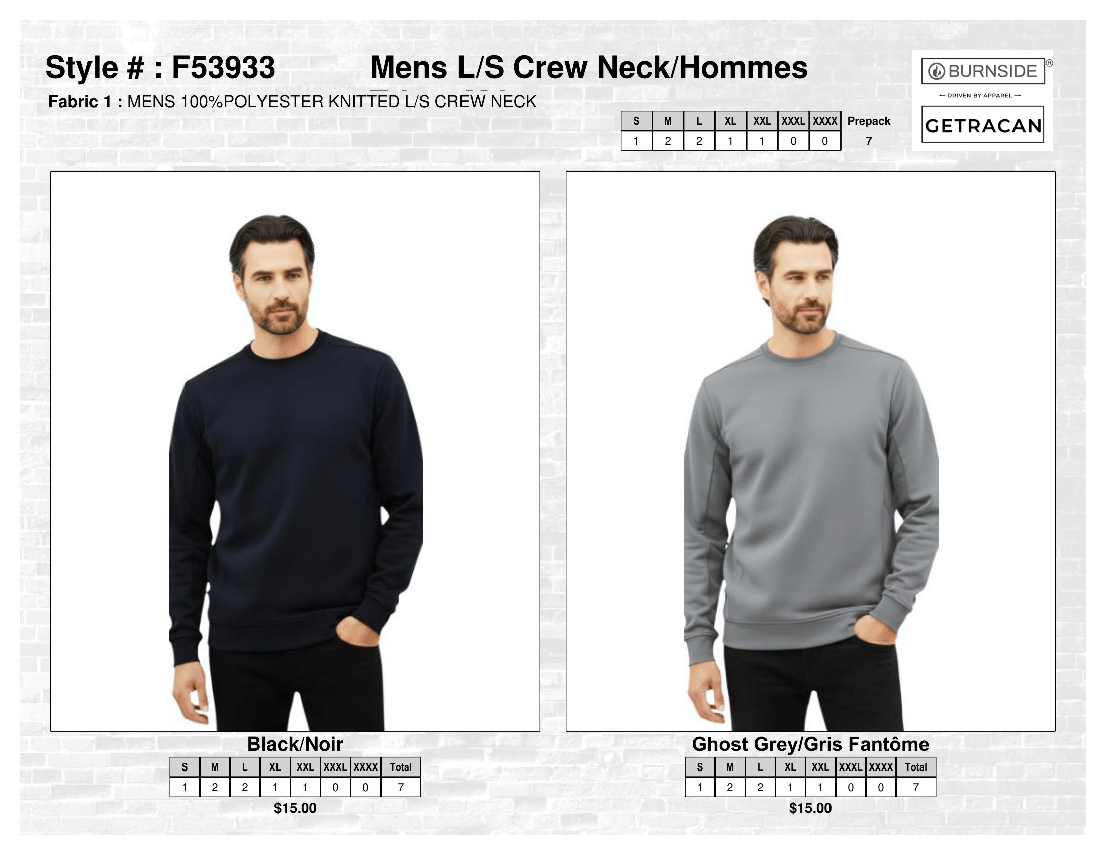 F53933Y Boys L/S Crew Neck Tee