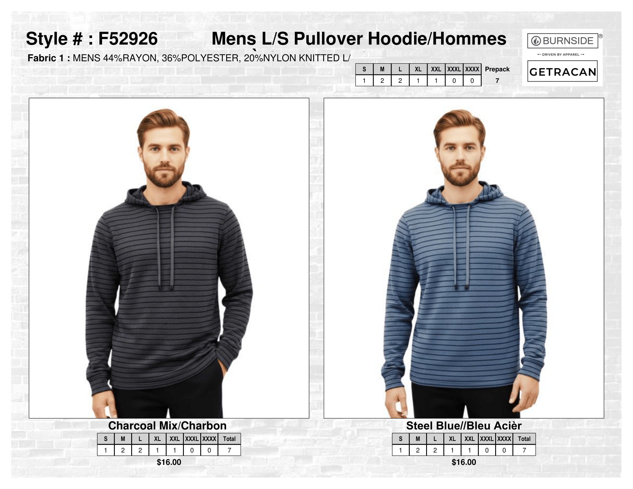 F52926Y Boys L/S Pullover Hoodie