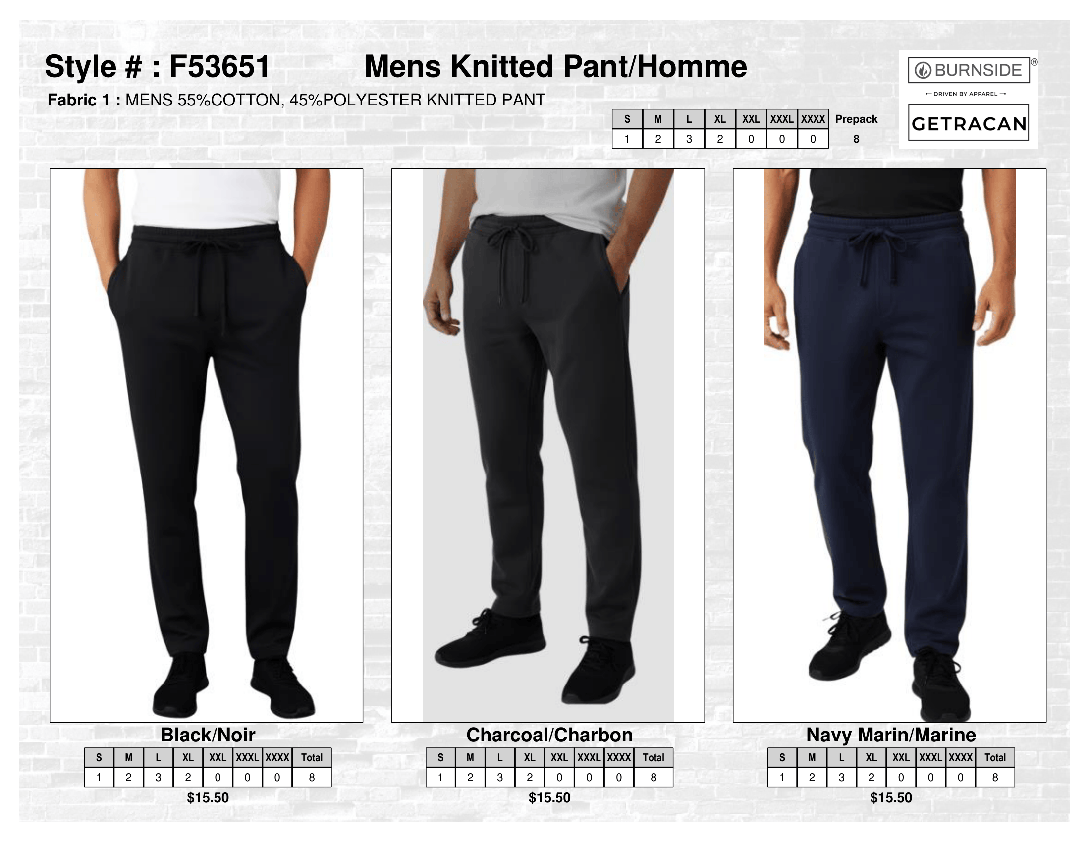 F53651Y Boys Knitted Joggers