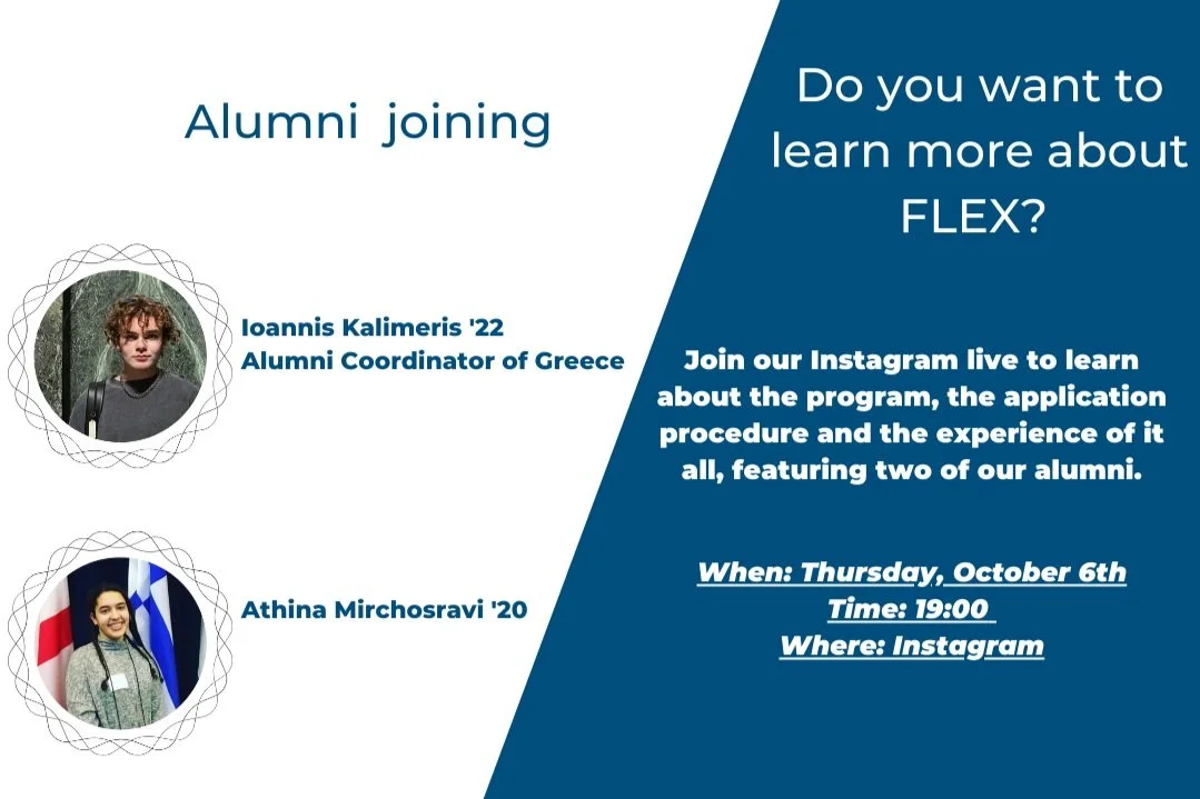 FLEX PROGRAM PRESENTATION | Live on Instagram, @flexgreece | 6 October, 19:00