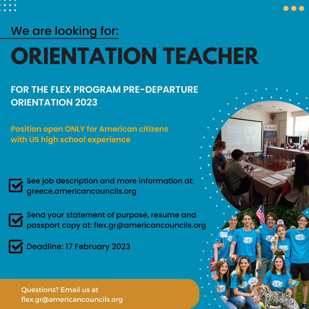 Open Position: Orientation Teacher