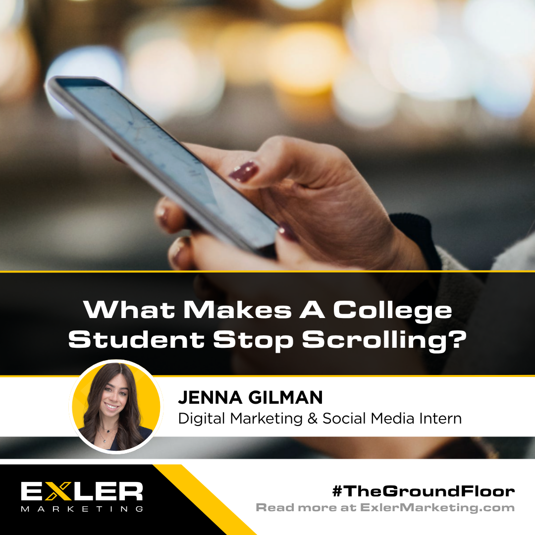 What Makes A College Student Stop Scrolling?