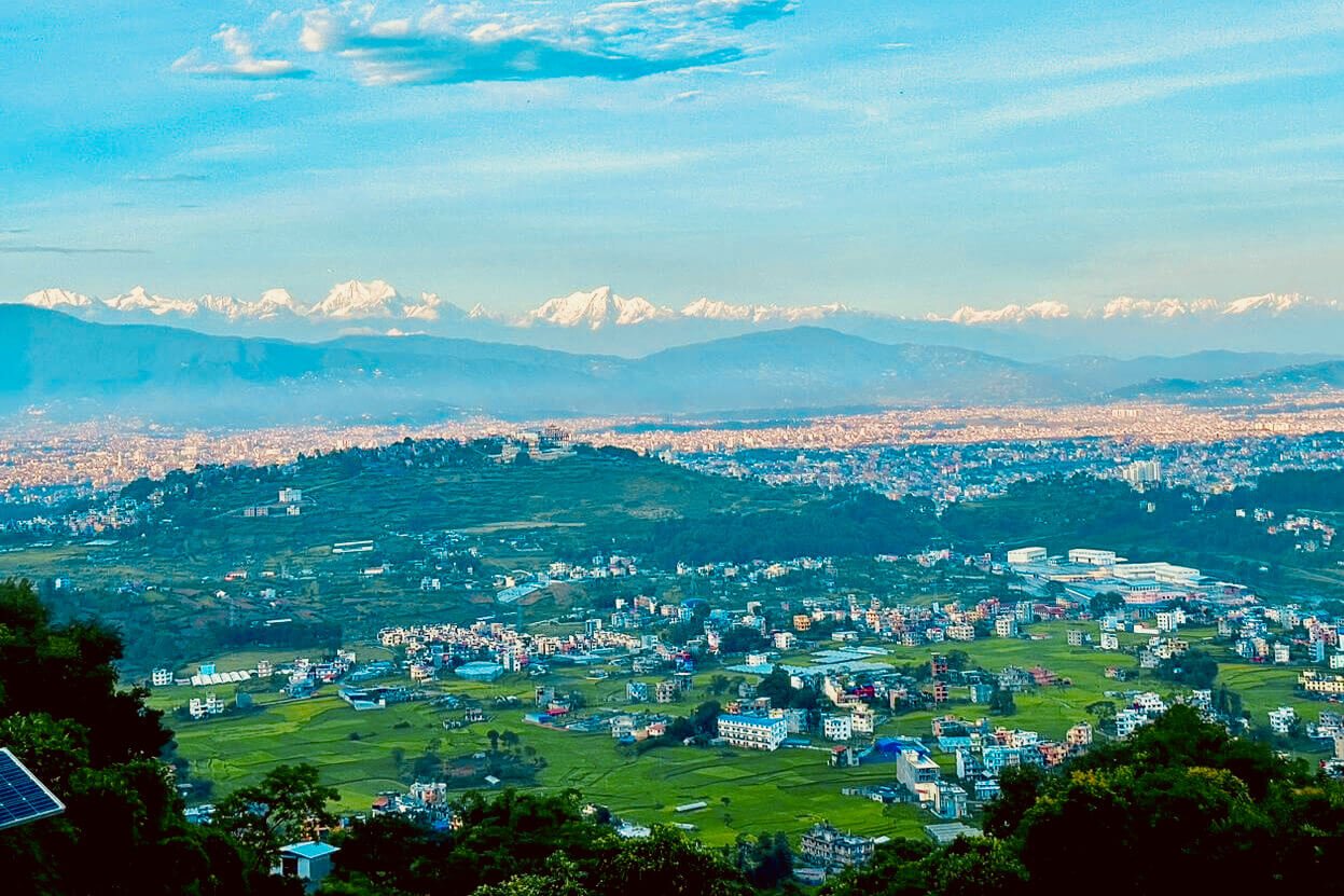 View of the Himalayas