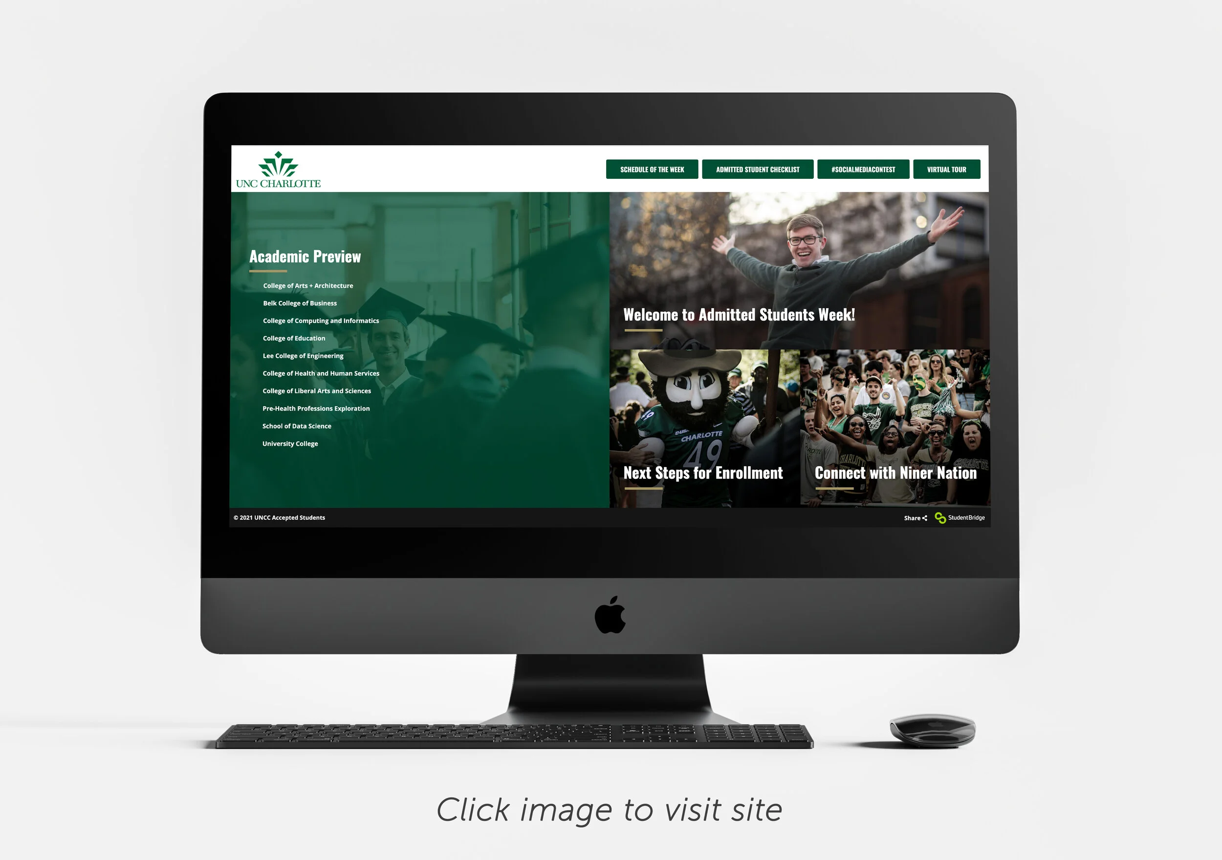 Virtual Admitted Students Week Microsite