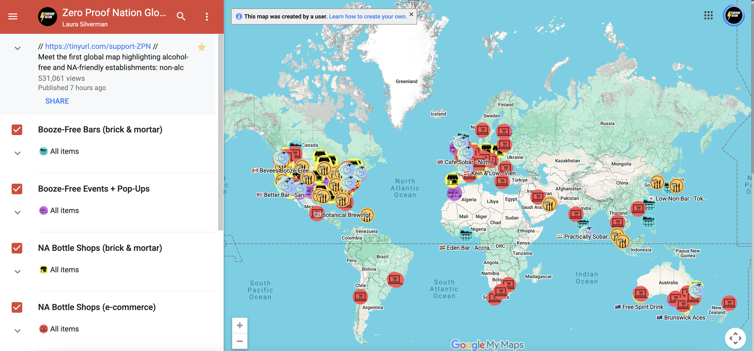 global map of nonalc