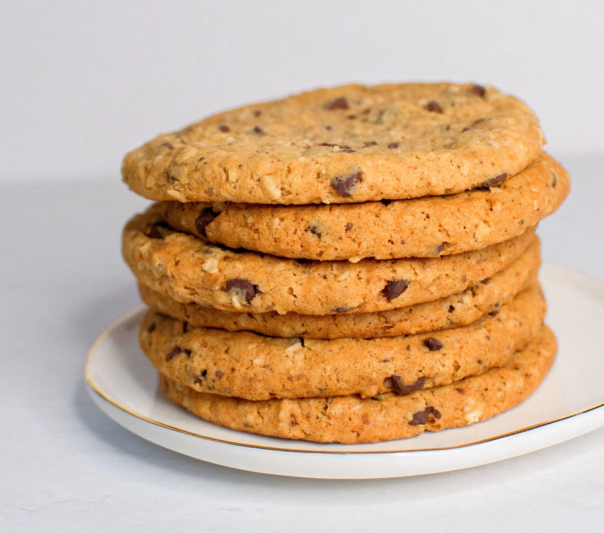 Oatmeal Chocolate Chip Cookies (Vegan) - Dozen