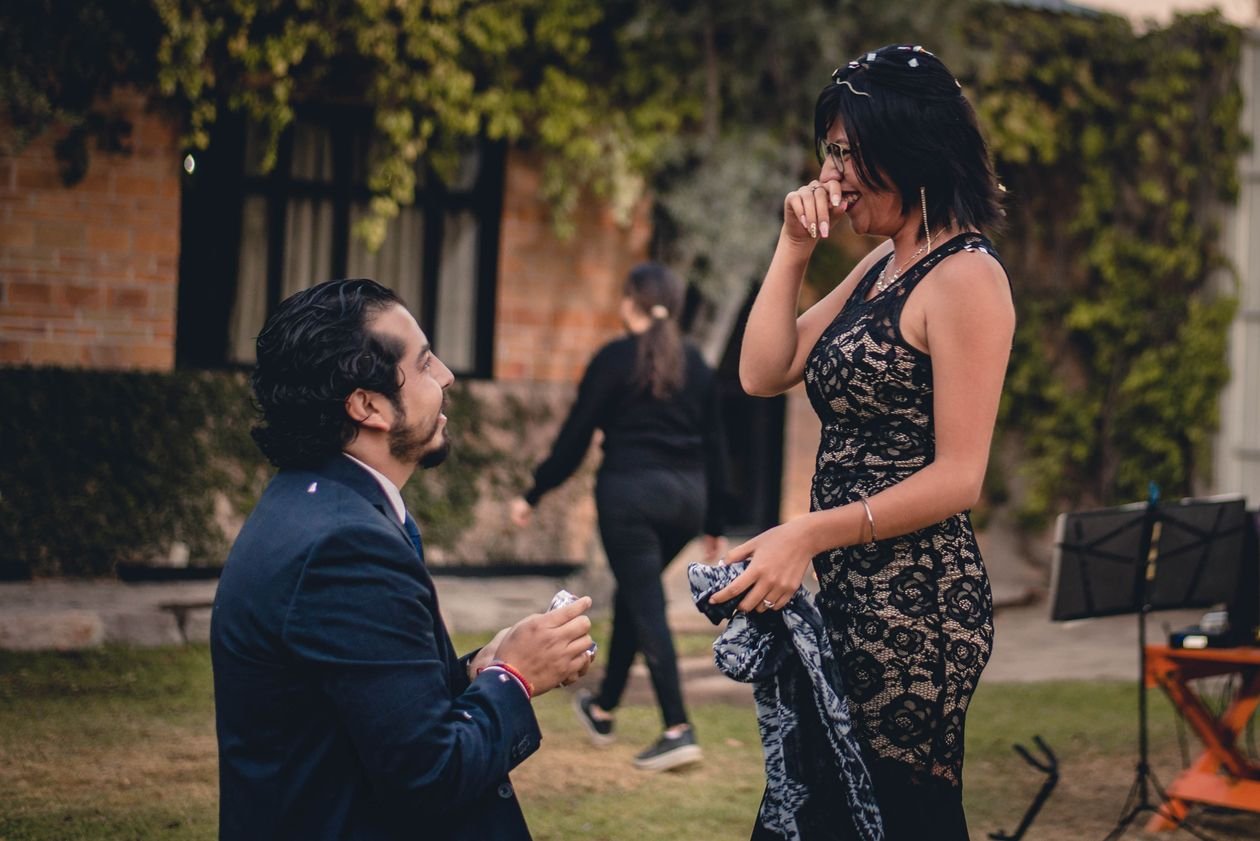 Los Angeles proposal photographer capturing a surprise marriage proposal moment