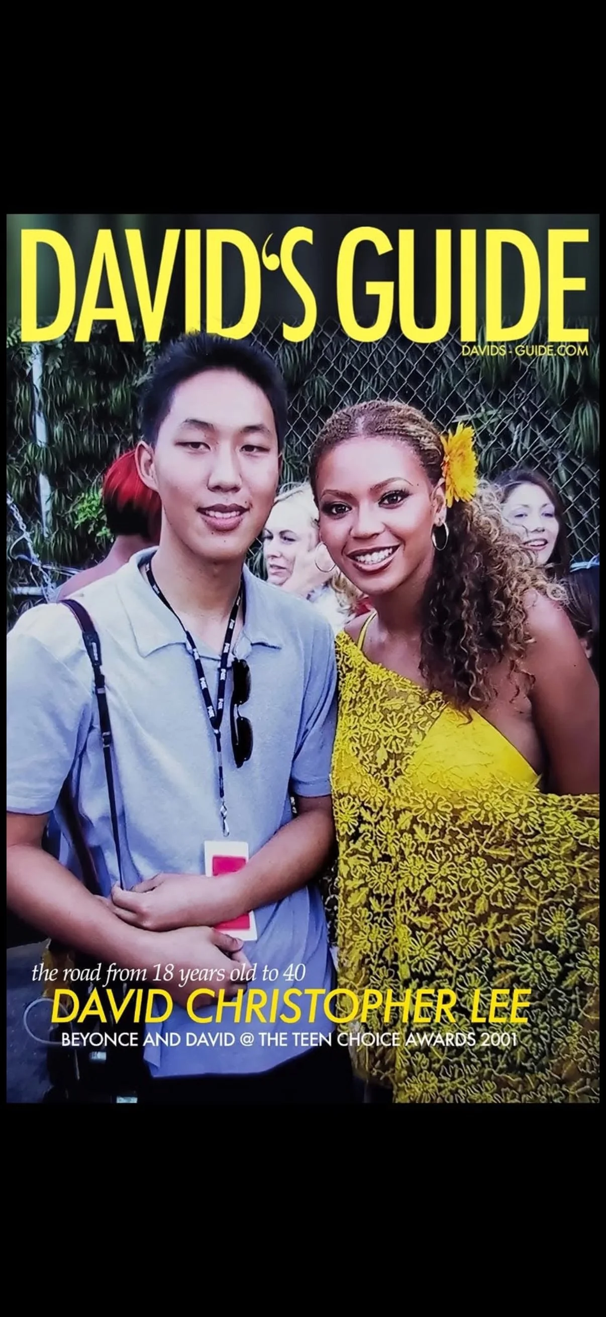 David Christopher Lee with Beyonce at the Teen Choice Awards
