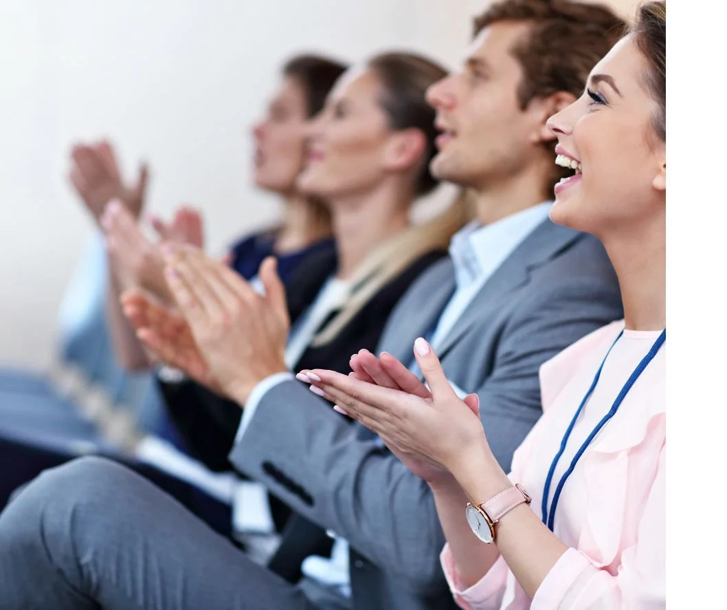 Audience seated at a conference event