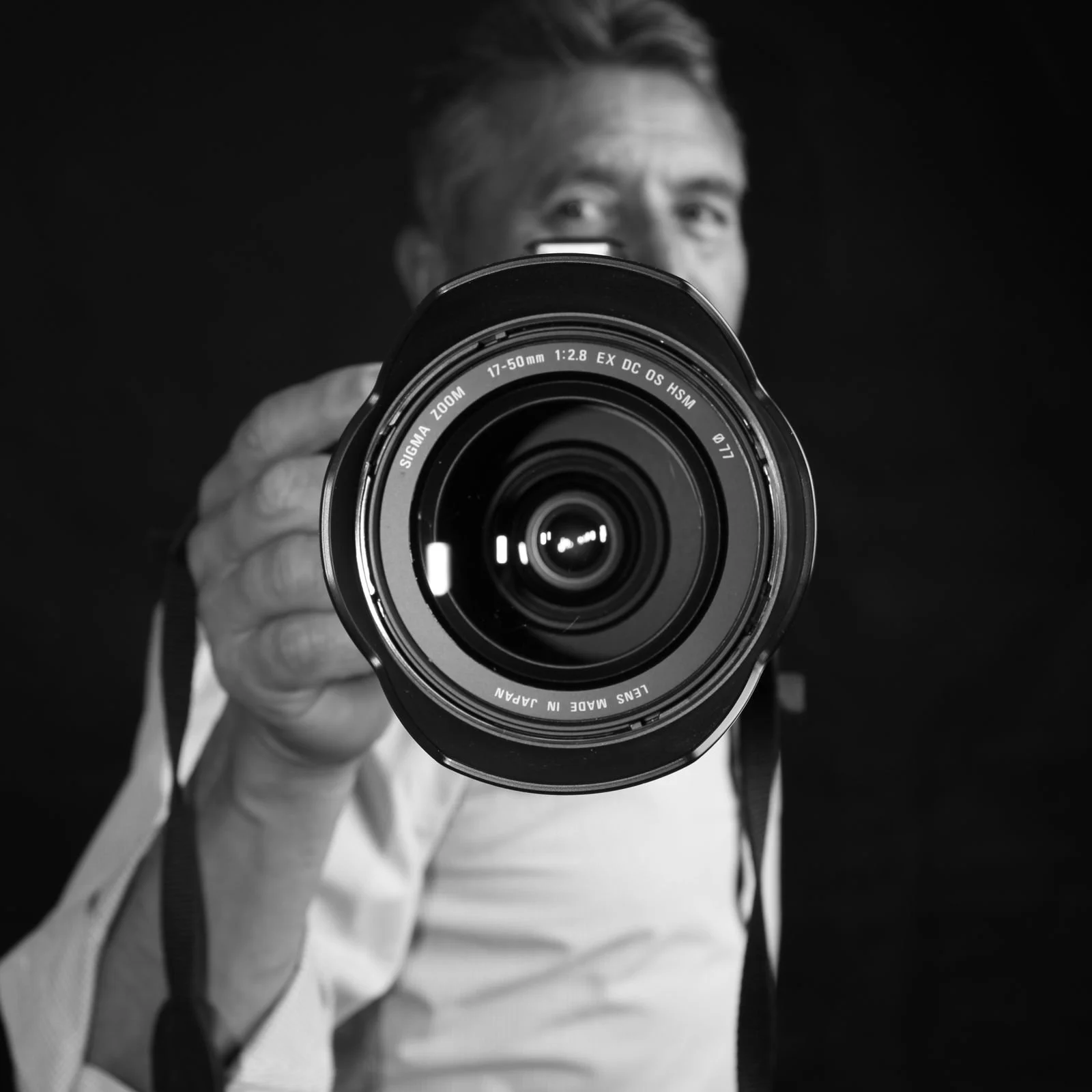 Close-up of a camera lens, Los Angeles photography craft