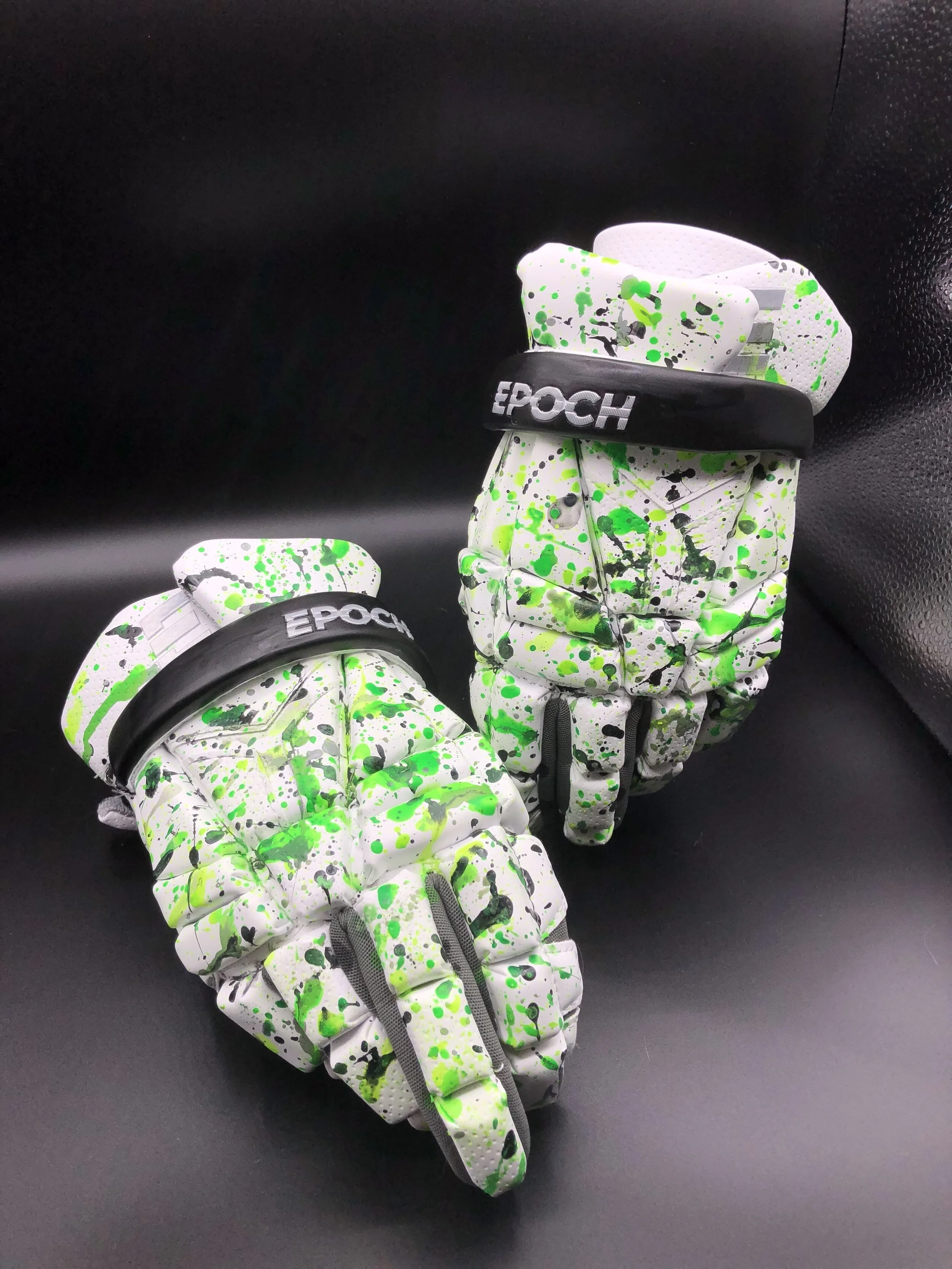 Custom Painted Splatter Epoch Gloves