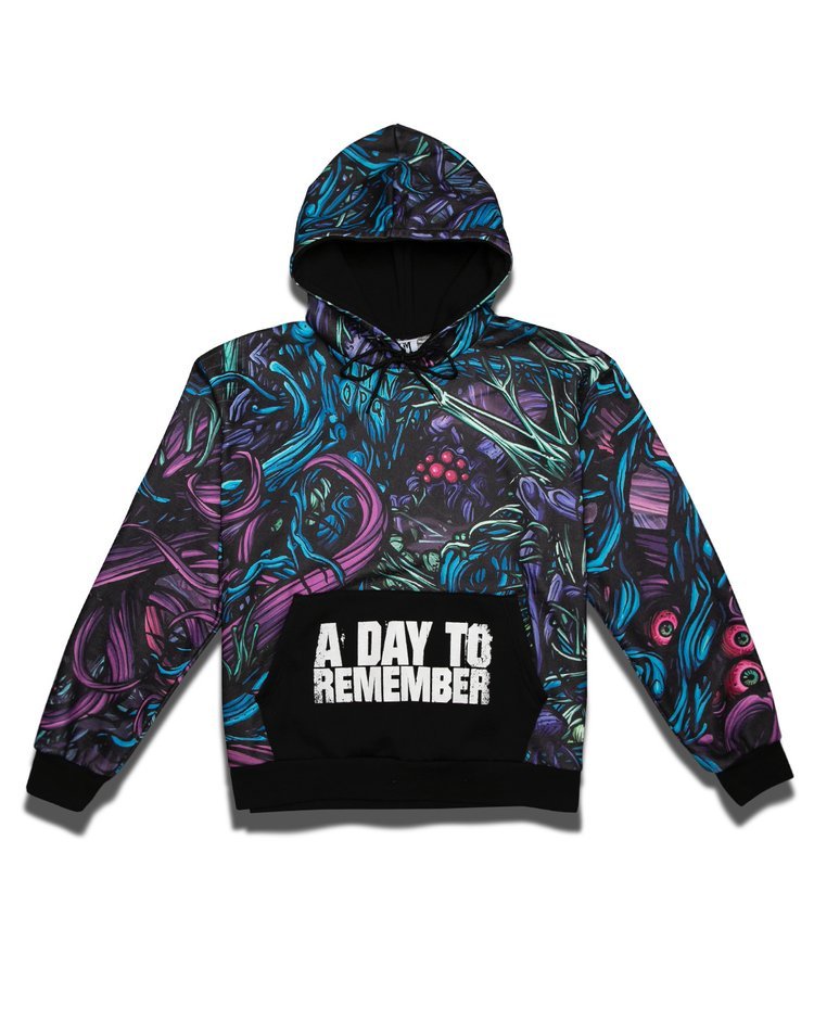 Sublimated Hoodie | Printed Front Logo | 280g Cotton Blend | A Day to Remember