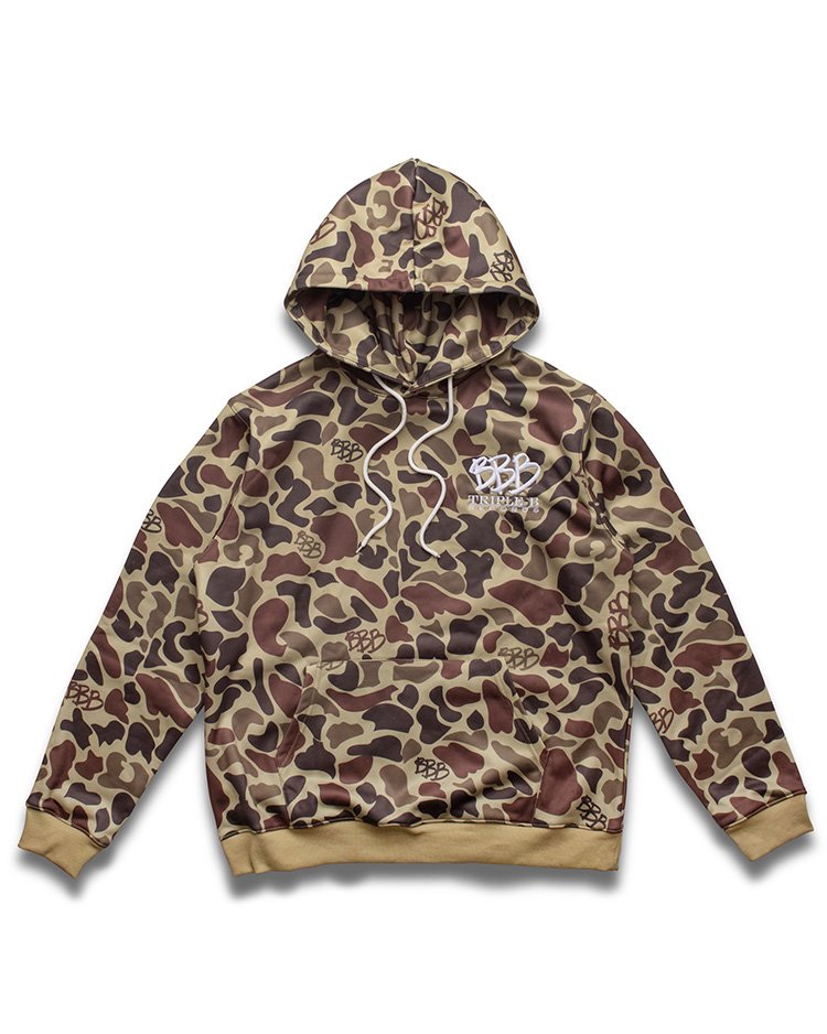 Sublimated Hoodie | Embroidered Logo | 280g Cotton Blend | Triple B