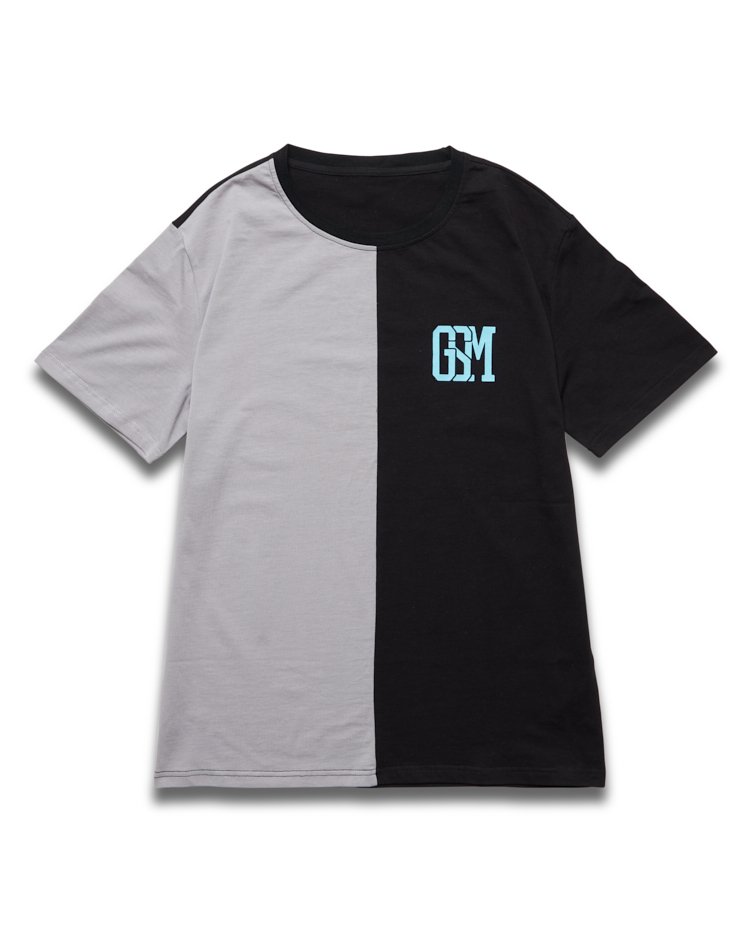 Color Block Tee | Embroidered Logo | 230g Cotton | Goldset Merch