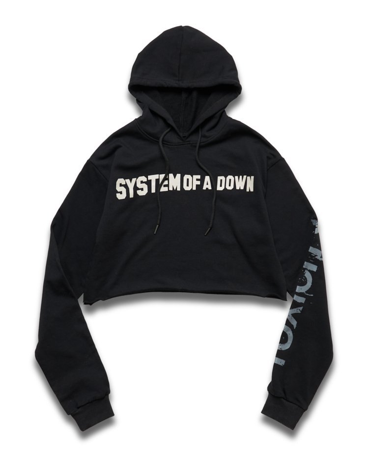 Cropped Hoodie | Silk Screen Printing | System of a Down