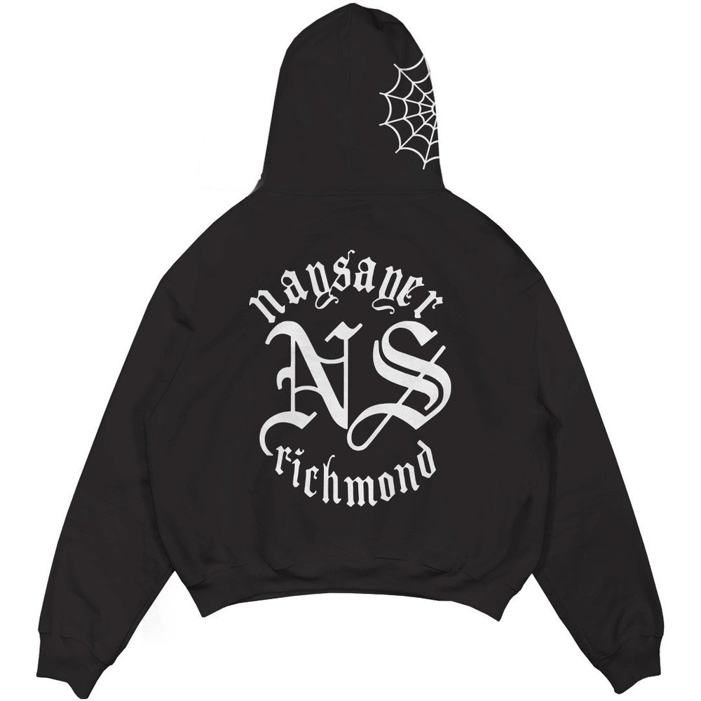 新品未使用NOUNLESS ナウンレスPATCHWORK LOGO SWEAT NOUNLESS LOGO WITH MESSAGE SWEAT