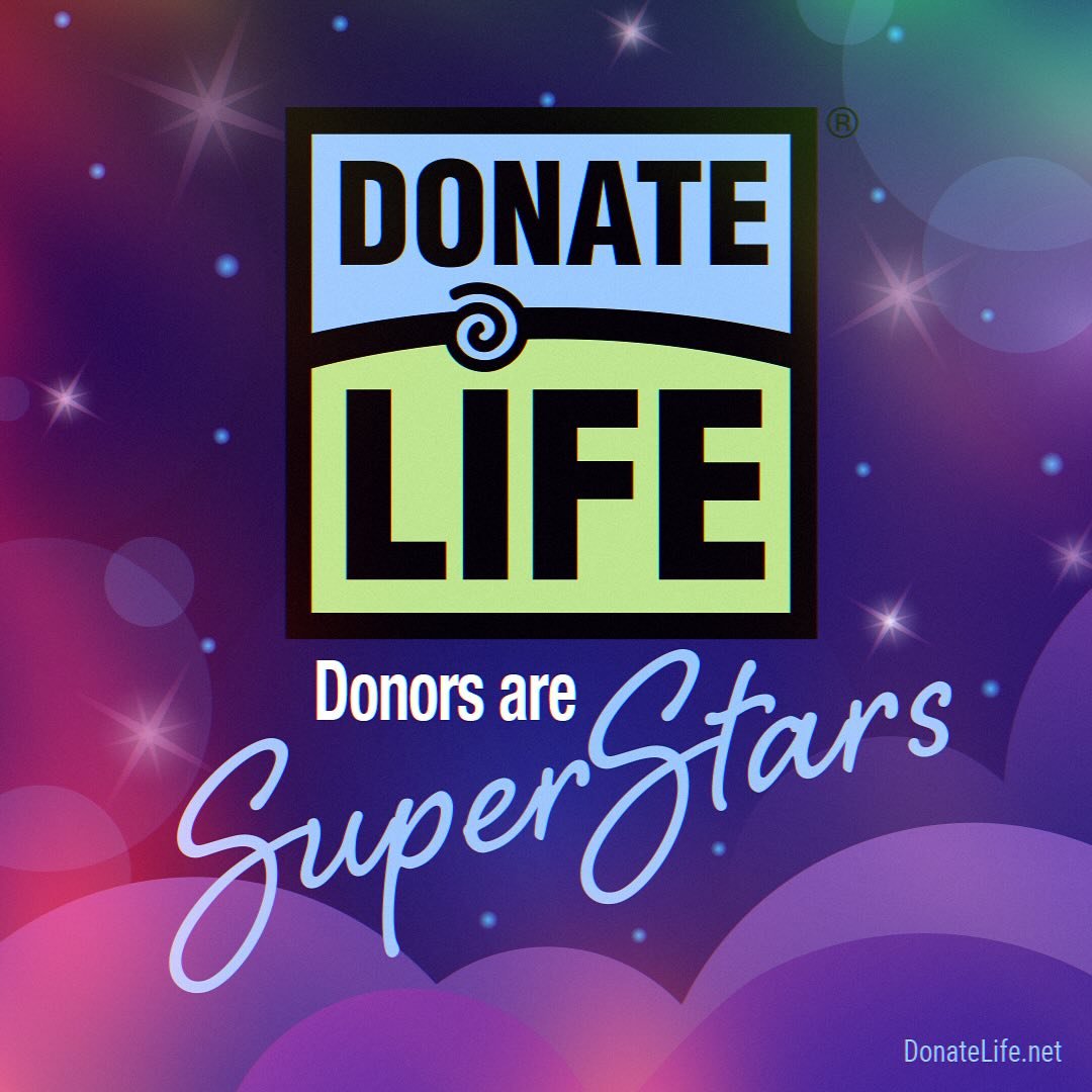 🫁 👁️🫀 Are YOU registered as an ORGAN DONOR?! What better month to sign up to give the gift of life than during &ldquo;National Donate Life Month?!&rdquo; 💙💚

As an organization, we have the privilege of celebrating families that have received an