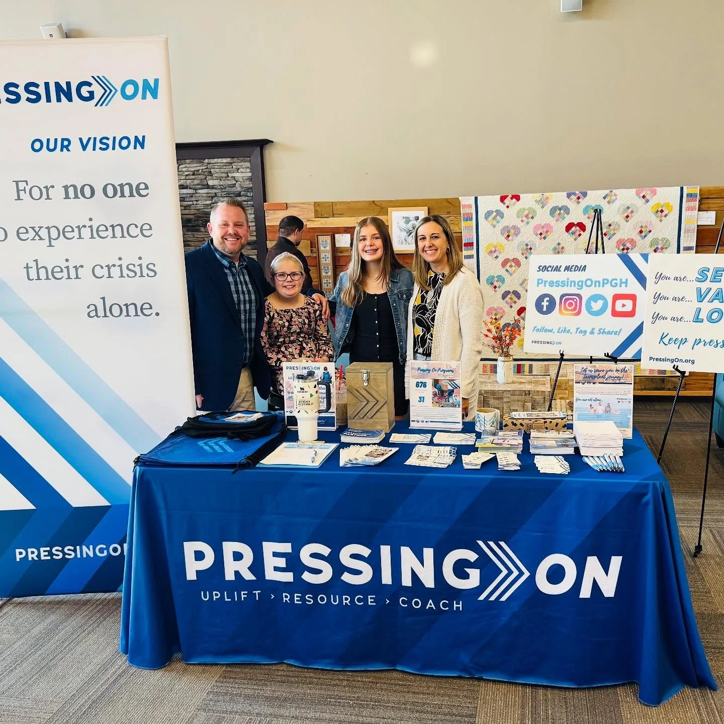 ⛪️ We enjoyed sharing our mission of serving hospitalized families with our friends at Community Church in Harrison City this weekend during their “Hearts & Hands” series as we spoke about how all of us can bring a “Ministry of