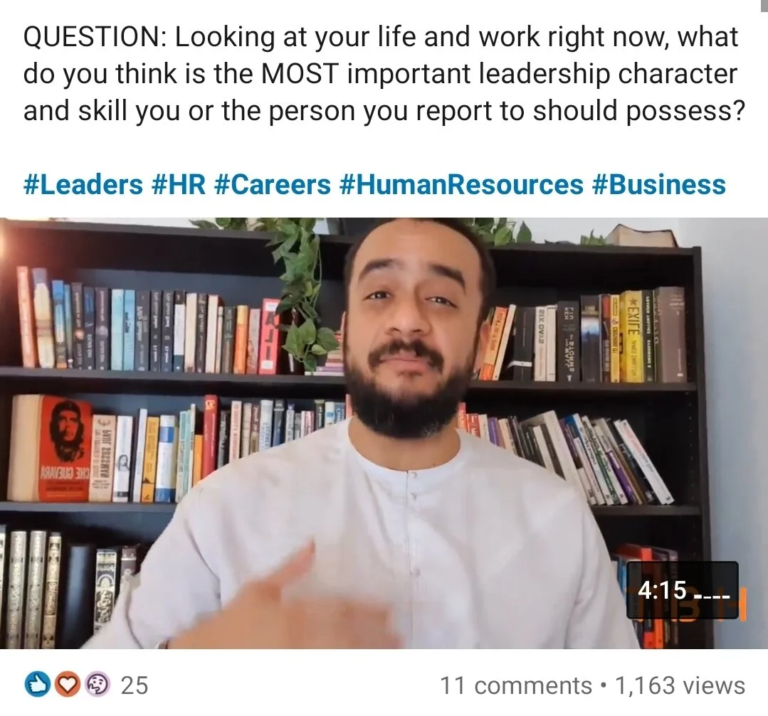 What is the most important leadership trait you feel we need right now?