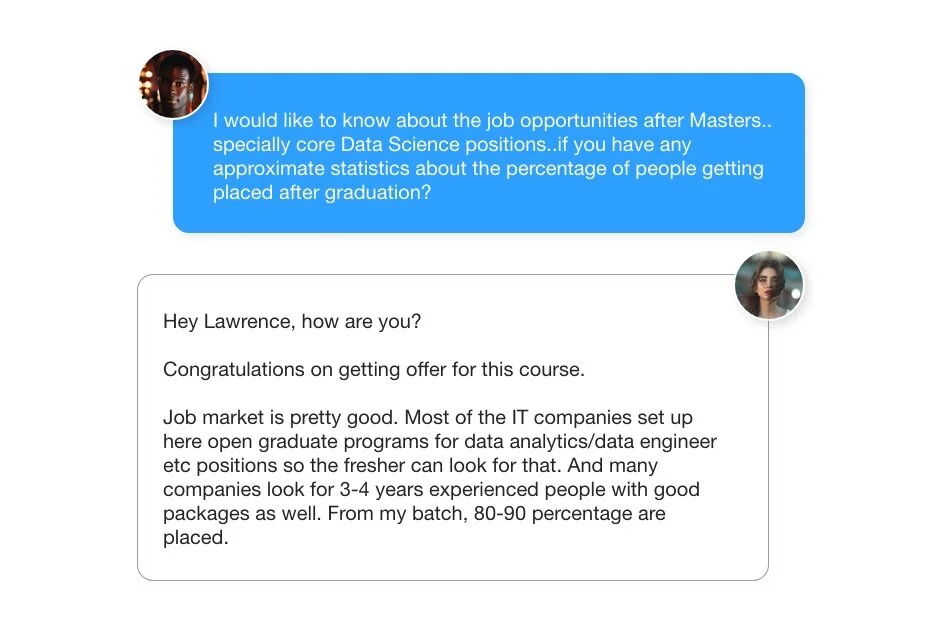 what role do alumni play in applicant community support and conversion?