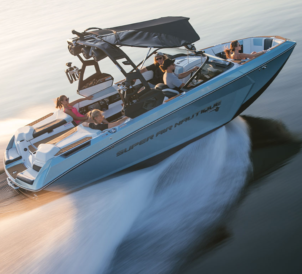 The Super Air Nautique G23 is the Wakesurf and Wakeboard Boat of the Year!