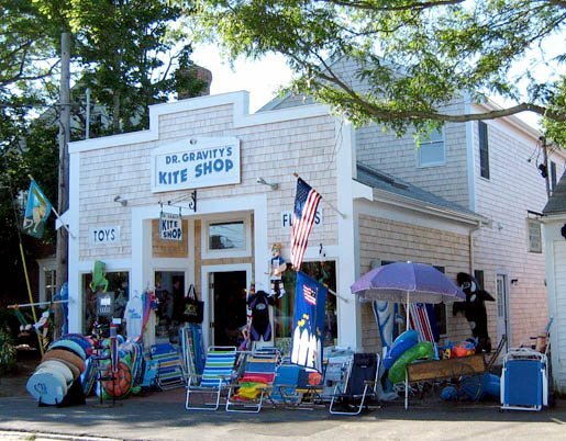 kennis zakdoek Pijlpunt Dr. Gravity's Kite & Toy Shop — Guidebook Cape Cod