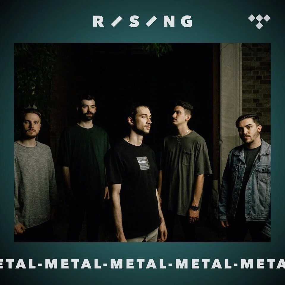 We made it to the cover of Tidal&rsquo;s Rising Metal playlist! Go jam &lsquo;Inertia&rsquo; here: https://shrptn.co/risingmetal 🎧 Thank you @tidal !