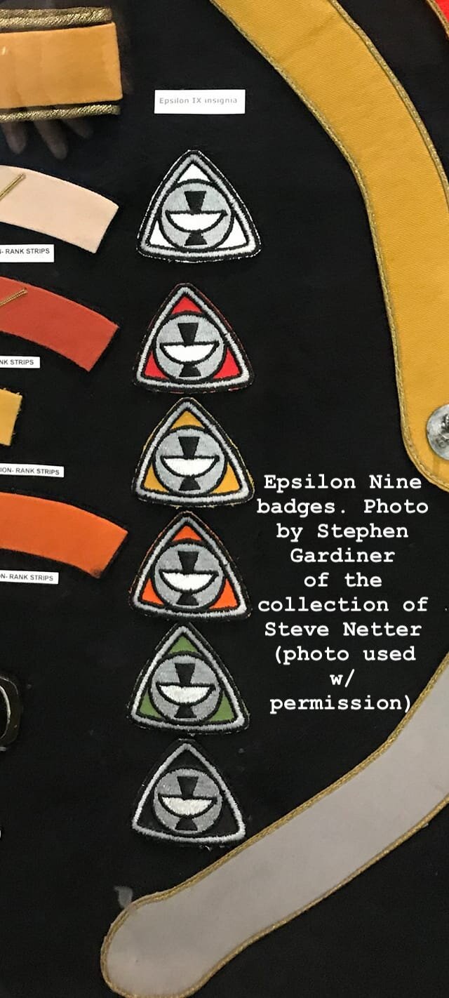 Epsilon Nine badges photo Stephen Gardiner from collection of Steve Netter (used w permission).jpg