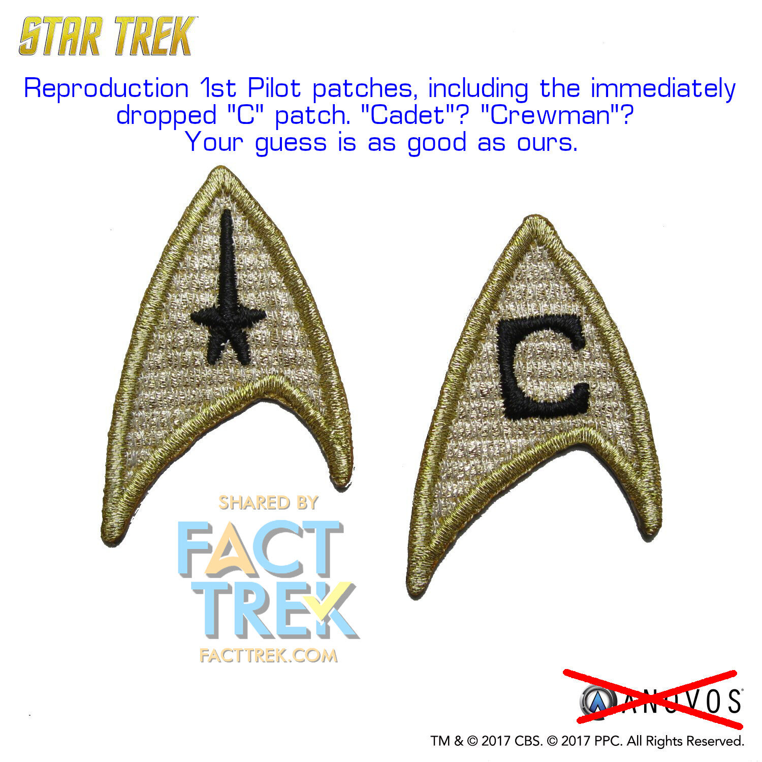 Star Trek:TMP  Movie Logo  Insignia 3.5" Patch-USA Mailed STPAT-98 