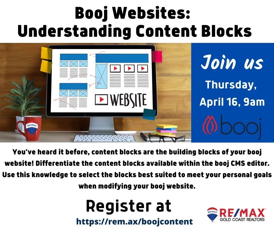 TECH: Understanding Content Blocks in your Booj Webite