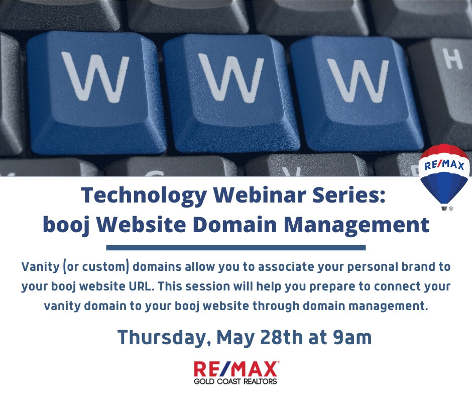 Technology Webinar Series: booj Website Domain Management