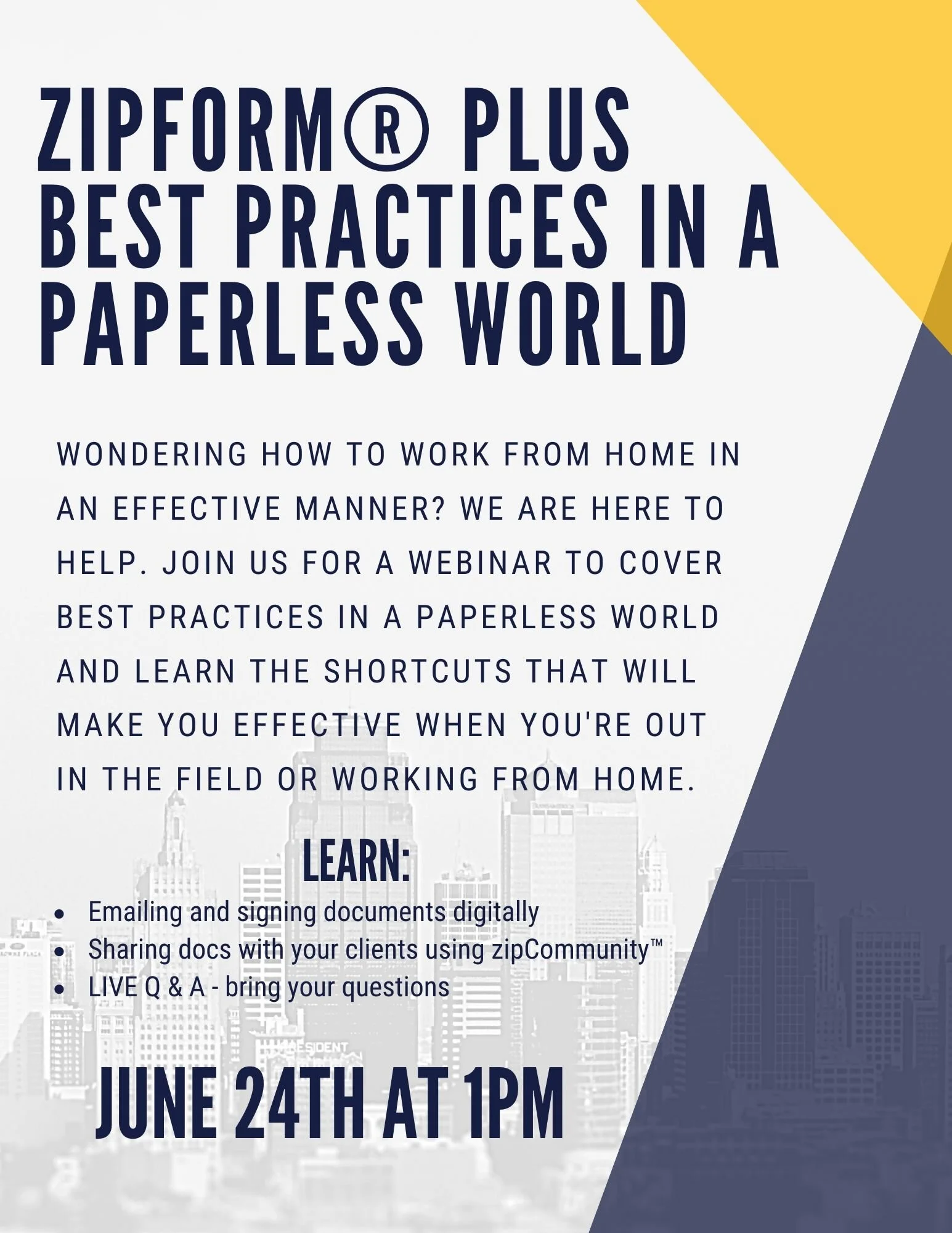 zipForm® Plus Best Practices in a Paperless World