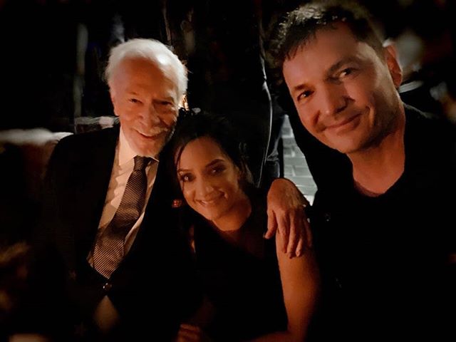 #Repost @tjscottpictures
&bull; &bull; &bull; &bull; &bull; &bull;
So fun catching up with @ArchiePanjabi and #ChristopherPlummer my @departure_tv series stars at the @KnivesOut after party. Our Pilot has it&rsquo;s North American premiere at @Tiff_N