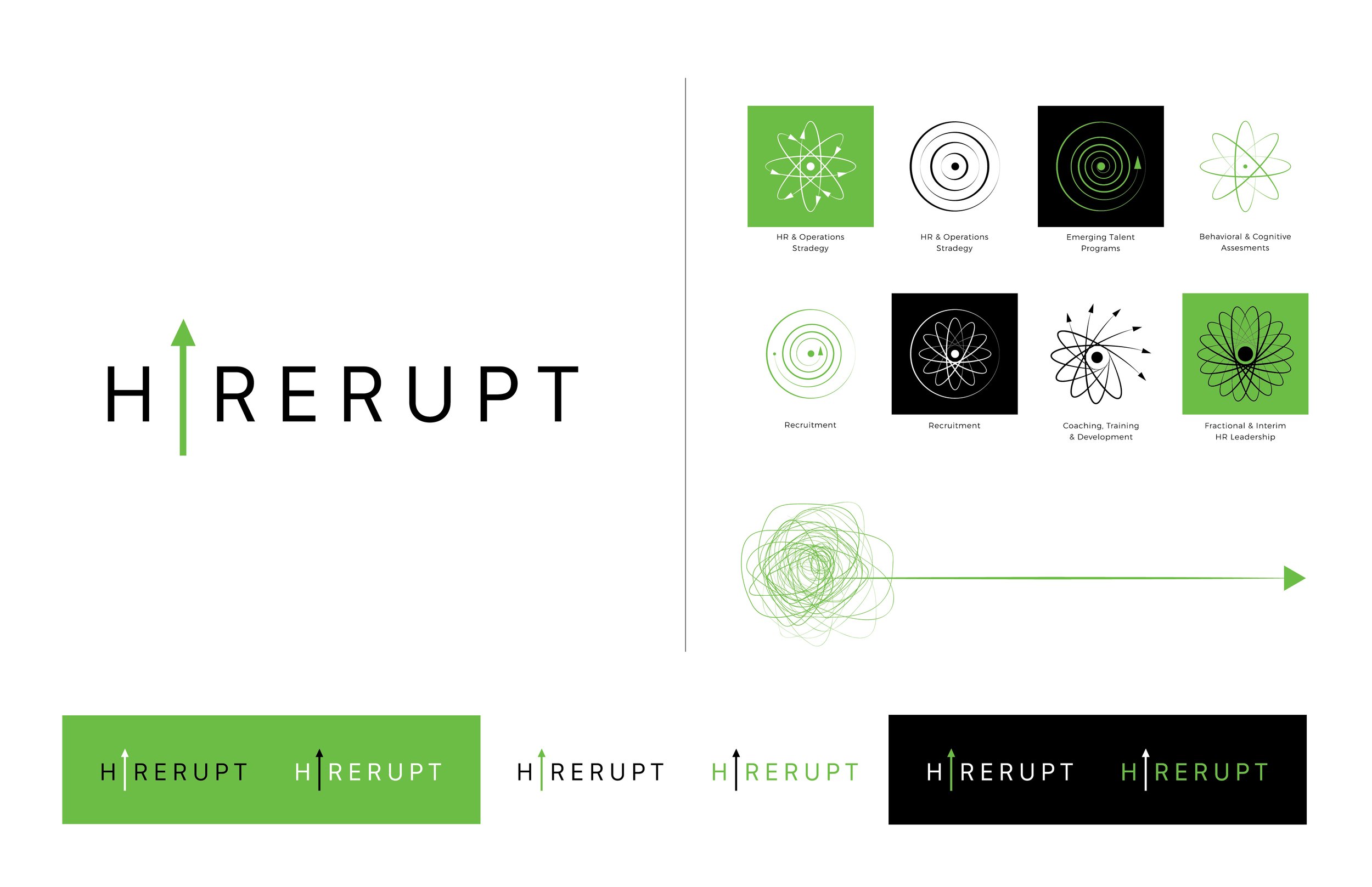   HIRERUPT   logo and web icons         