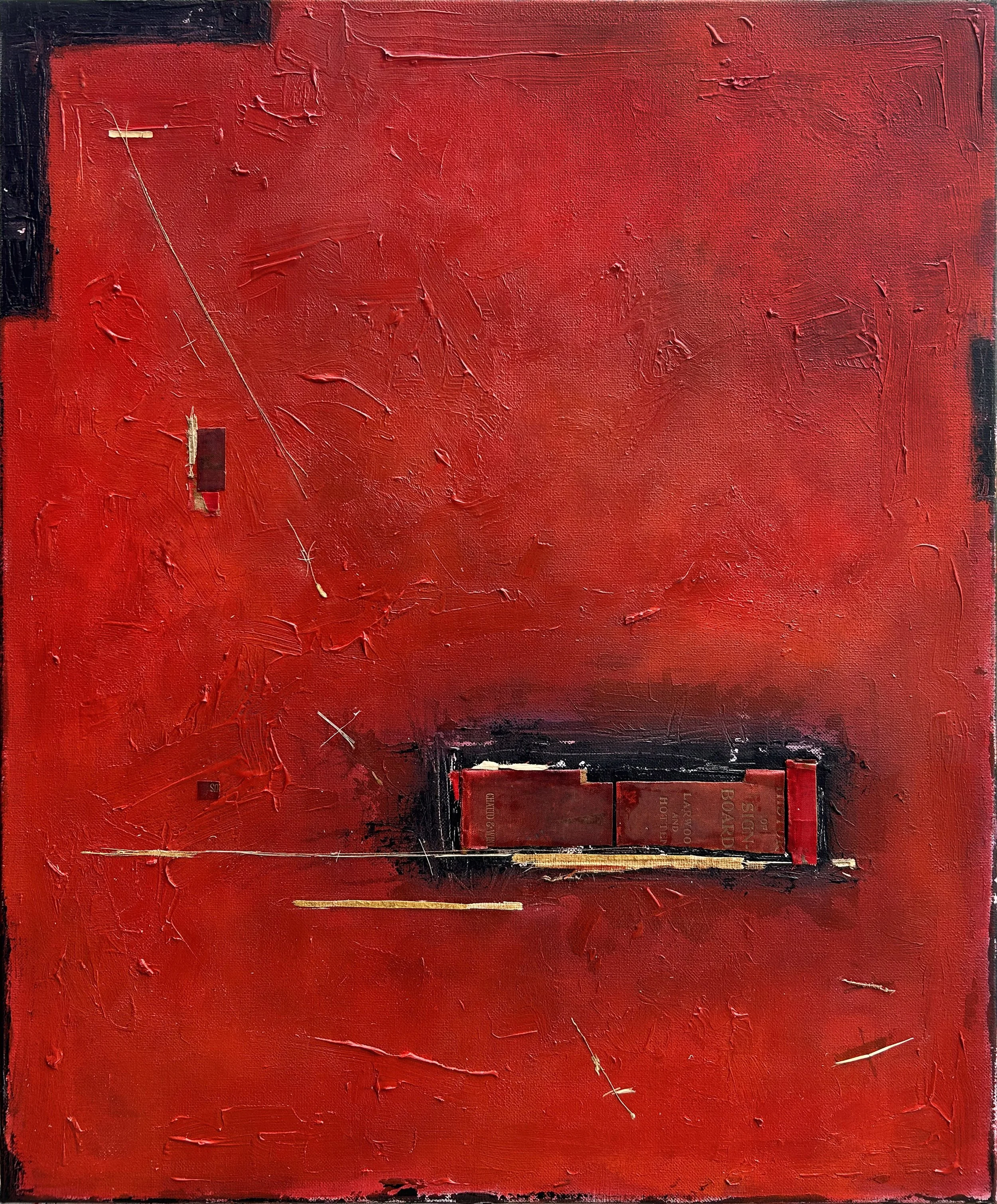   SOWING ASHES   19.5” x 24” • 50 cm x 61 cm  Acrylic, Latex and Mixed Media on Canvas   