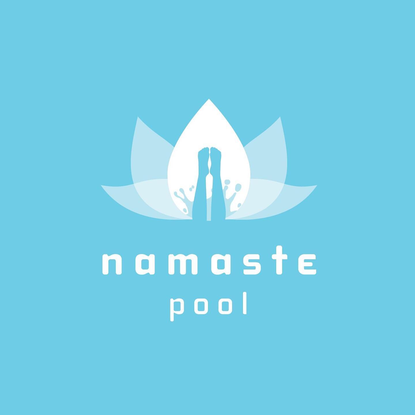 Logo for Namaste Pool, a pool-maintenance company.