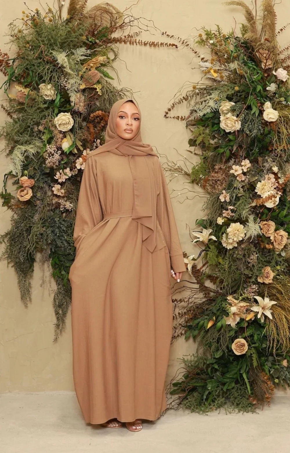 Yasmin Corduroy Dress  Trs Belle Prints | Luxury Modest Fashion